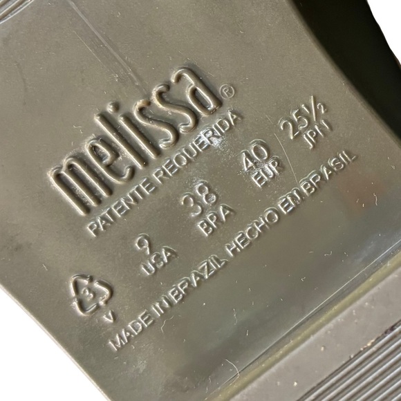 Melissa Olive Green Long Boot Flocked, Women’s Size 9 - Picture 7 of 7